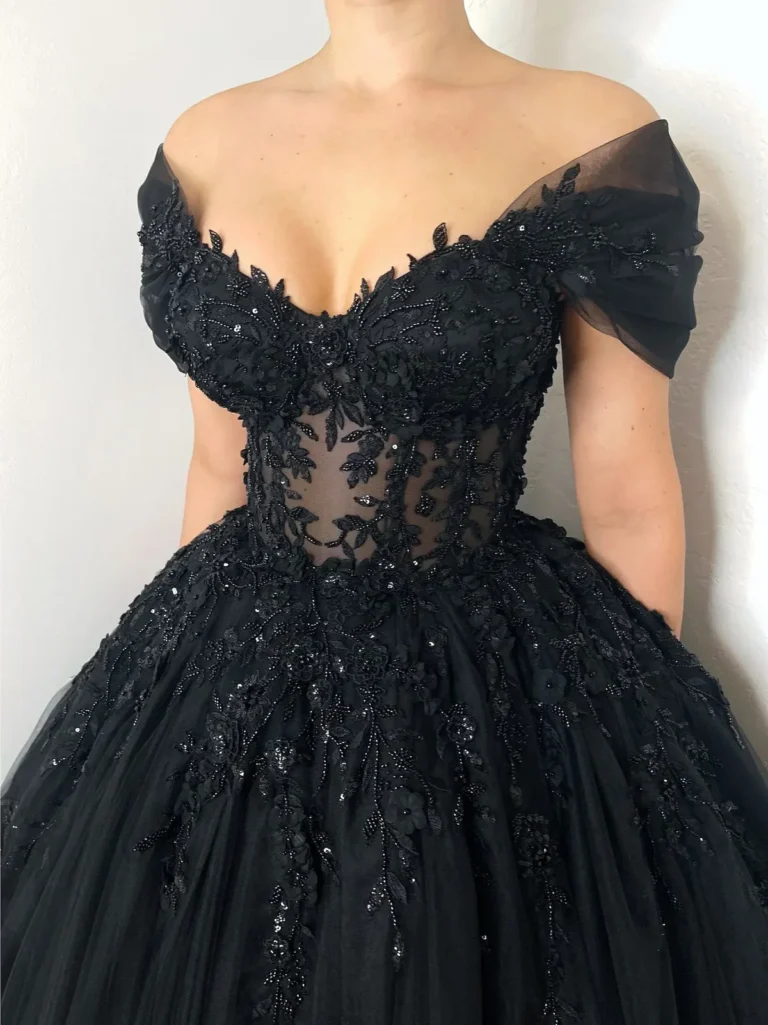Blackgothicfloralbeadedcorsettulleweddingdress_alternativebridesheercorsetpromdress_6 (1)