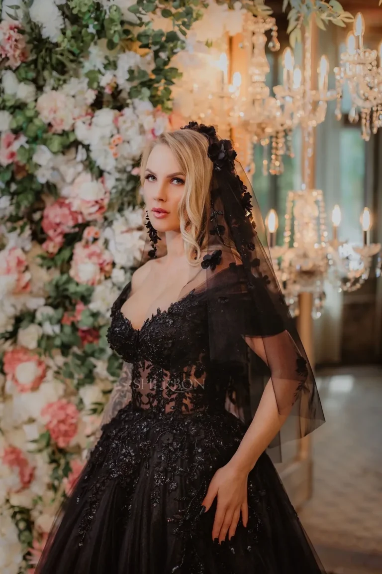 Blackgothicfloralbeadedcorsettulleweddingdress_alternativebridesheercorsetpromdress_8