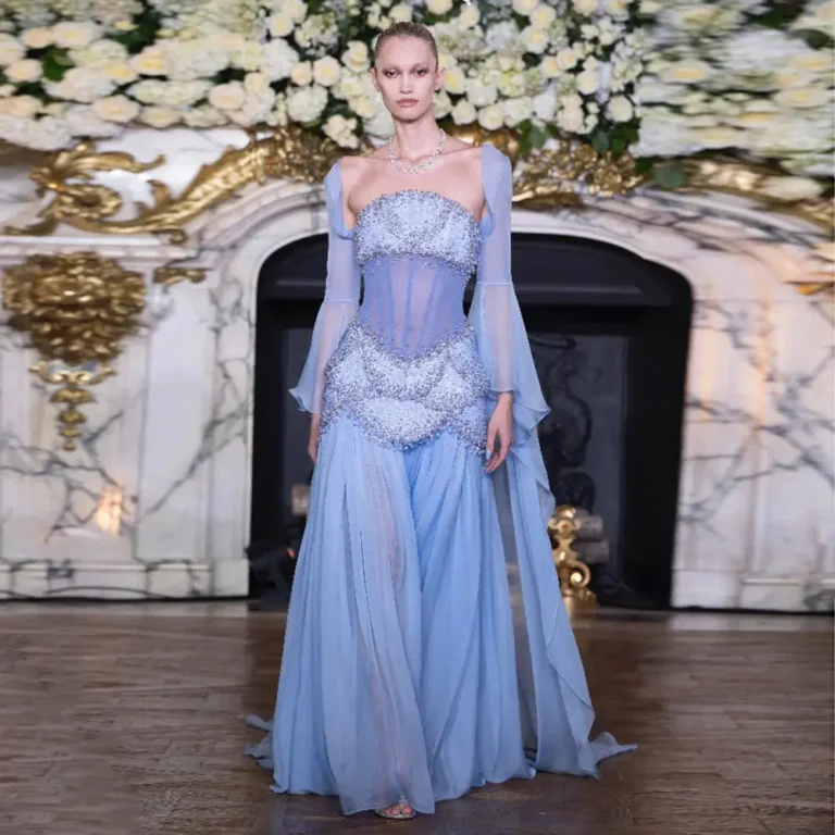 LuxuryPearlsTasselBlueandYellowEveningDresswithFlowingcoat_1_97abb0e1-4672-40d8-a2f5-911d3ed75009